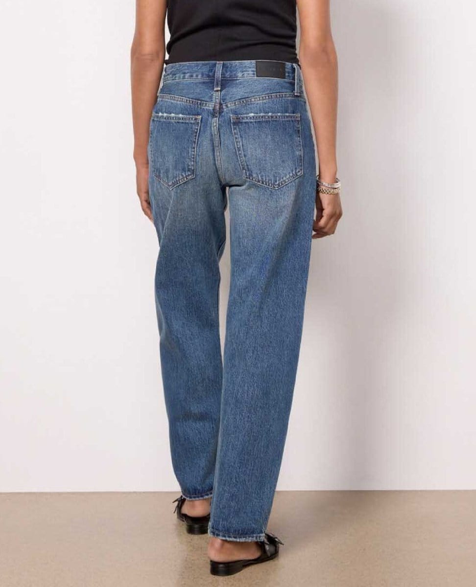 Lexi Mid Rise Bowed Straight Artisan - PINK ARROWS
