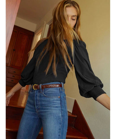 Loren 3/4 Sleeve Black - PINK ARROWS