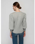 Loren 3/4 Sleeve Heather Grey - PINK ARROWS