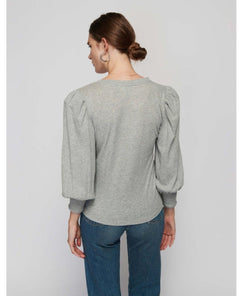Loren 3/4 Sleeve Heather Grey - PINK ARROWS