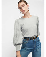 Loren 3/4 Sleeve Heather Grey - PINK ARROWS
