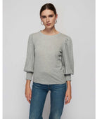 Loren 3/4 Sleeve Heather Grey - PINK ARROWS