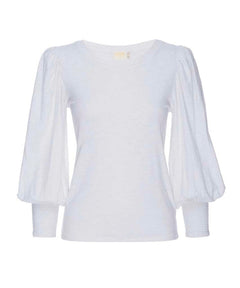 Loren 3/4 Sleeve White - PINK ARROWS