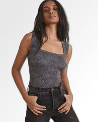 Love Letter Cami Vintage Black - PINK ARROWS