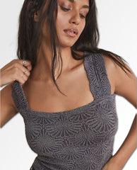 Love Letter Cami Vintage Black - PINK ARROWS