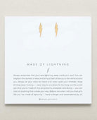 Made of Lightning Earrings 14k Gold - PINK ARROWS