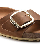 Madrid Big Buckle Oiled Leather Cognac - PINK ARROWS