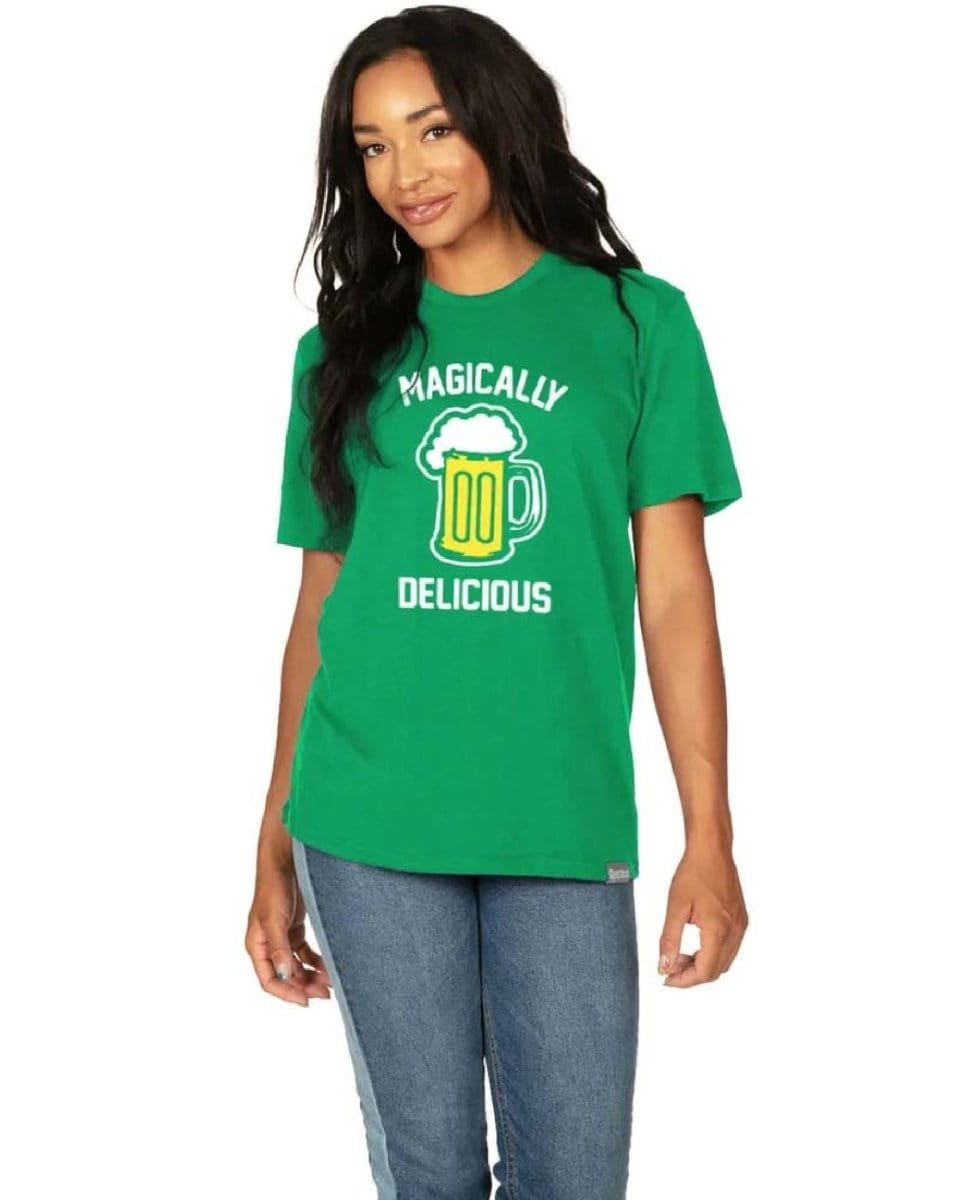 Magically Delicious Green Short Sleeve Tee Shirt - PINK ARROWS