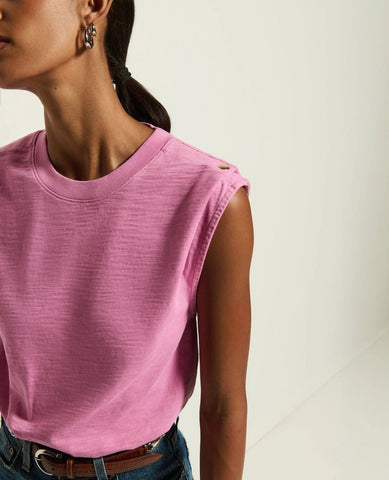 Marina Muscle Tee Dahlia - PINK ARROWS