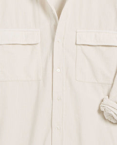McLoghlin Utility Shirt Vintage White Corduroy - PINK ARROWS