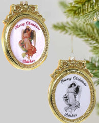 Merry Christmas B*tches Ornaments - PINK ARROWS