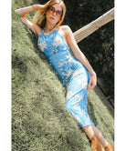 Midnight Rambler Aqua Lillies - PINK ARROWS