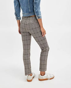 Molly Slim Plaid Pants Windsor Combo - PINK ARROWS