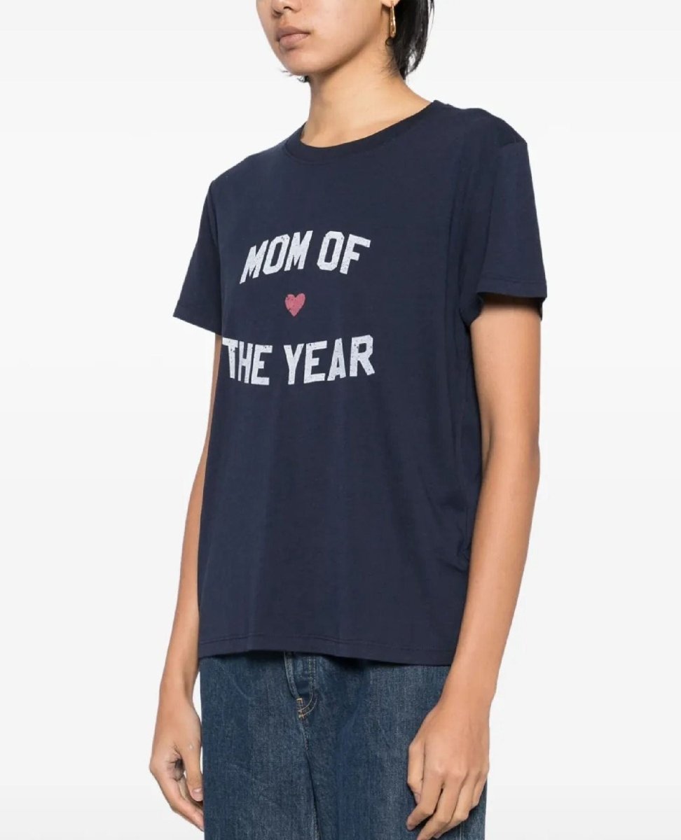 Mom Of The Year Tee Navy - PINK ARROWS