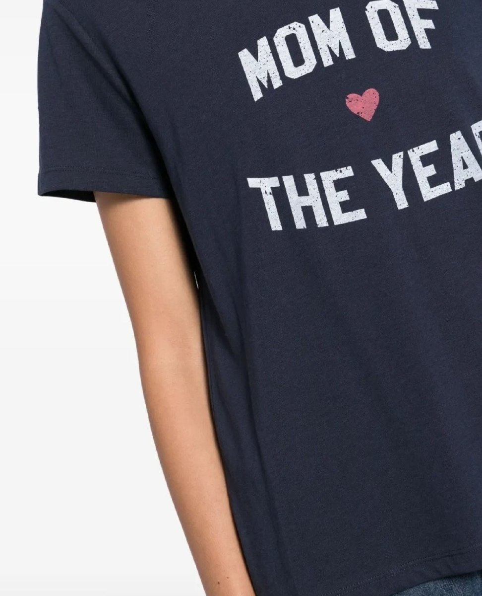 Mom Of The Year Tee Navy - PINK ARROWS