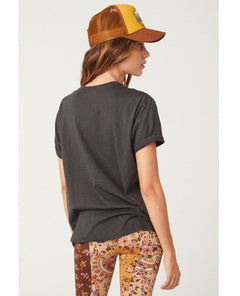 Moonlight Melodies Sun Biker Tee - PINK ARROWS