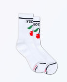 Mother Cherry Sock White - PINK ARROWS