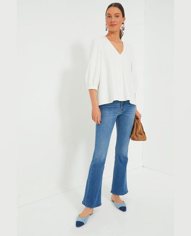 MOTHER Denim Weekender Bootcut Layover - PINK ARROWS