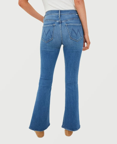 MOTHER Denim Weekender Bootcut Layover - PINK ARROWS