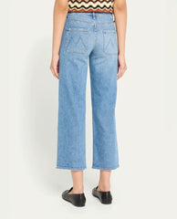MOTHER The Patch Pocket Mid - Rise Maven Ankle Jeans - PINK ARROWS