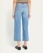 MOTHER The Patch Pocket Mid - Rise Maven Ankle Jeans - PINK ARROWS