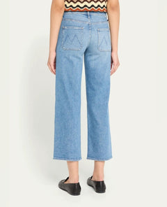 MOTHER The Patch Pocket Mid - Rise Maven Ankle Jeans - PINK ARROWS