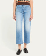 MOTHER The Patch Pocket Mid - Rise Maven Ankle Jeans - PINK ARROWS