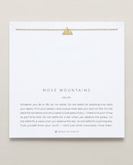 Move Mountains Necklace Gold - PINK ARROWS