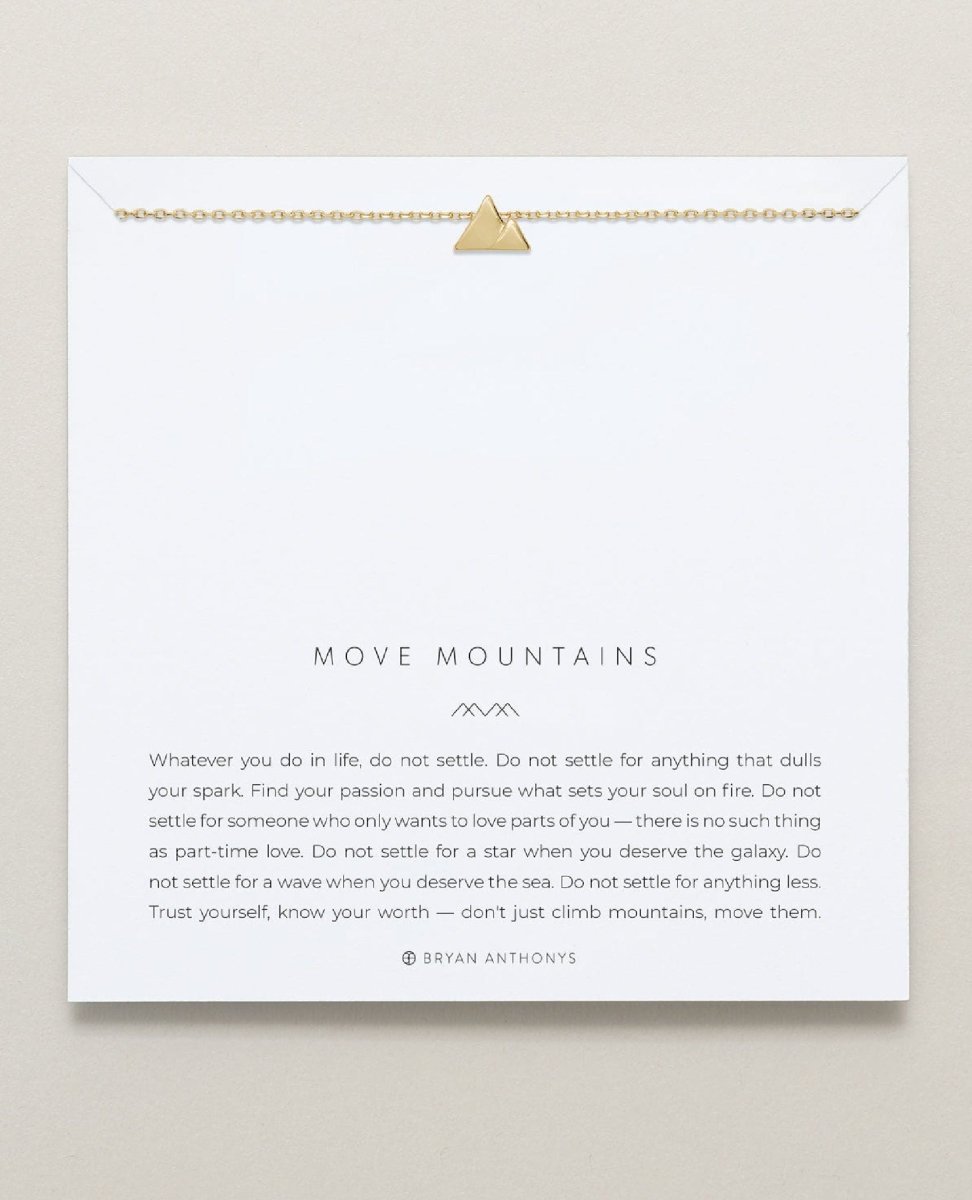 Move Mountains Necklace Gold - PINK ARROWS