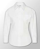 Nadia White Button Down Shirt - PINK ARROWS
