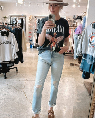 Nirvana In Utero Tee Vintage Black - PINK ARROWS