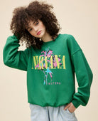 Nirvana Lilies Jade Sweatshirt - PINK ARROWS