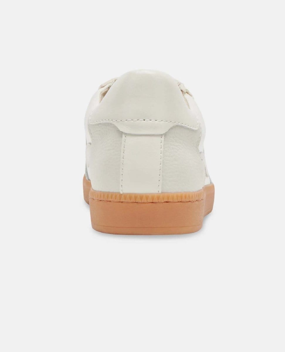 Notice White Leather Sneakers - PINK ARROWS