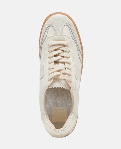 Notice White Leather Sneakers - PINK ARROWS