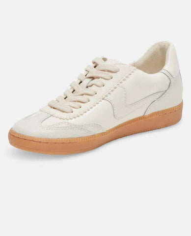 Notice White Leather Sneakers - PINK ARROWS