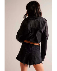 Now or Never Denim Short Zodiak - PINK ARROWS