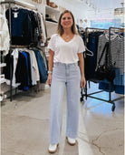Oat NY Wide Leg Jean Powder Light - PINK ARROWS