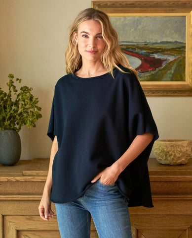 Olive Capelet in Navy - PINK ARROWS