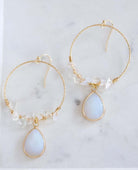 Opaline Hoop Earrings - PINK ARROWS