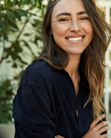 Patrick Henley Navy Popover - PINK ARROWS