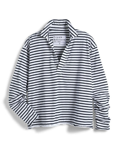 Patrick Popover Navy Stripe - PINK ARROWS