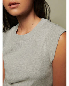 Patti Muscle Tank Heather Grey - PINK ARROWS