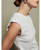 Patti Muscle Tank Optic White - PINK ARROWS