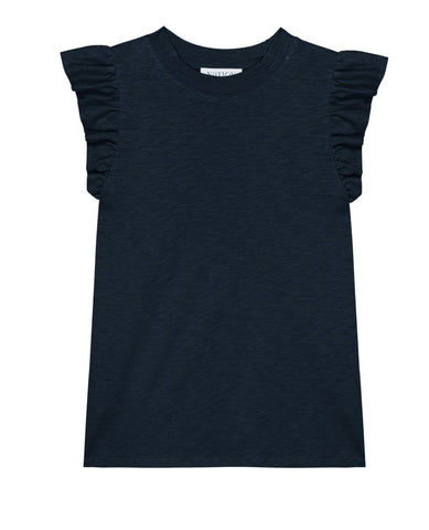 Paulette Ruffle Tank Night Sky - PINK ARROWS