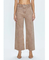 Penny Crop High Rise Wide Cashew - PINK ARROWS