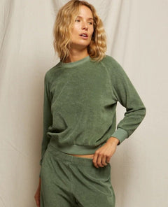 Perfect Saylor Aloe Sweatshirt - PINK ARROWS