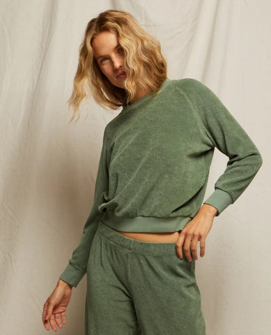 Perfect Saylor Aloe Sweatshirt - PINK ARROWS