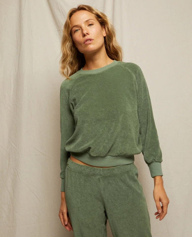 Perfect Saylor Aloe Sweatshirt - PINK ARROWS