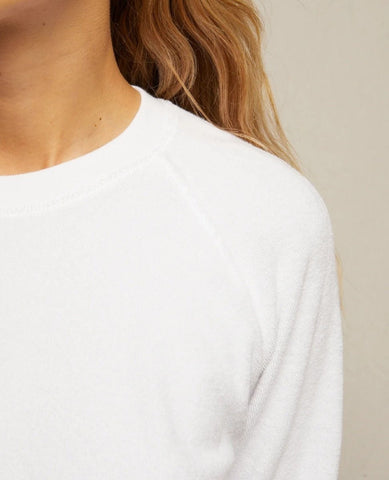 Perfect Saylor White Sweatshirt - PINK ARROWS