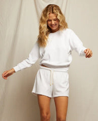 Perfect Saylor White Sweatshirt - PINK ARROWS